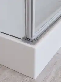 Душевая кабина BelBagno UNO-CAB-A-1-90-C-Cr-Bi-TOP-L , левая, профиль хром