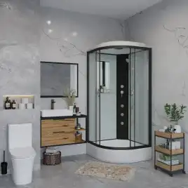 Душевая кабина Niagara Classic 90х90х215 NG-6701-14G средний поддон, с гидромассажем, 67011414G