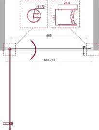 Душевая дверь BelBagno Uno 70 см, UNO-B-1-70-CH-Cr, профиль Хром, стекло Рифленное