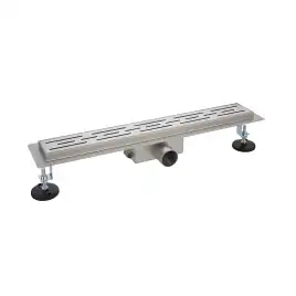 Душевой лоток Azario 50 см AZT2FT01500 с перфорированной решеткой, Хром матовый