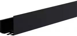 Полка Aquanet Магнум Н 50x12 черная матовая, с крючками, 341533