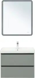 Тумба под раковину Aquanet Вега 2.0 70 мисти грин, подвесная, 337960