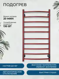 Полотенцесушитель электрический 50x100 AVS Блюз, титановый графит