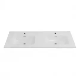Керамическая раковина с двумя чашами BelBagno BB1200-2-ETL