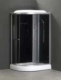 Душевая кабина Loranto 120х80 низкий поддон, прозрачное стекло, профиль Хром, CS-66121R G 120