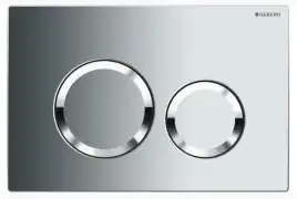 Кнопка смыва Geberit Delta 20 115.127.21.1 двойной смыв, пластик, глянцевый хром