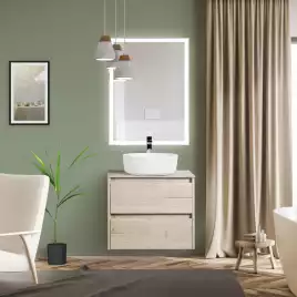 Зеркало BelBagno SPC-GRT 60х80 SPC-GRT-600-800-LED-TCH-WARM с подстветкой, сенсорный выключатель, с подогревом