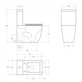 Напольный унитаз BelBagno LUCE-TOR BB2197CP-TOR/SC, безободковый, со смывом