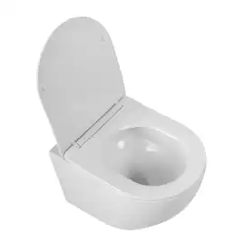 Подвесной унитаз BelBagno SFERA-TOR BB046CH-TOR/SC, безободковый, смыв торнадо с сиденьем микролифт, Белый