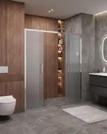 Душевая дверь CEZARES MOLVENO-BF-2-170-P-Cr стекло Матовое рифленая, профиль Хром