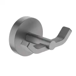 Крючок для полотенец Aquatek Бетта AQ4602BGM двойной, Оружейная сталь