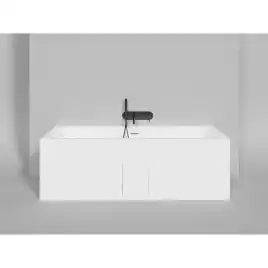 Ванна Salini ORLANDA AXIS KIT 180х80 103312M из материала S-Sense, Белая матовая