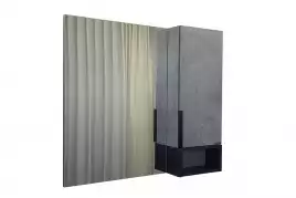 Зеркало-шкаф Comforty Франкфурт 90 Бетон светлый, 00-00006504