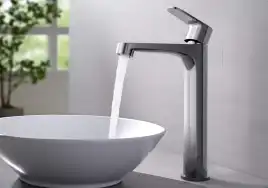 Смеситель для накладной раковины Aquatek Оберон AQ1204CR, однорычажный, высокий, Хром