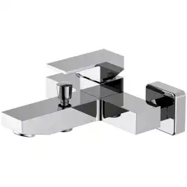 Смеситель для ванны Aquatek Либра AQ1640CR, однорычажный, с коротким изливом, Хром