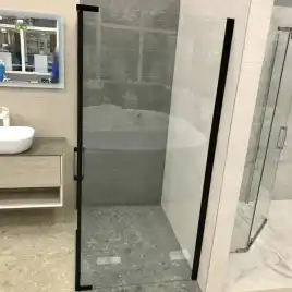 Душевой уголок AVS Фаворит 120x90 профиль черный матовый, стекло прозрачное, 803-0025-195-1290-BM-T