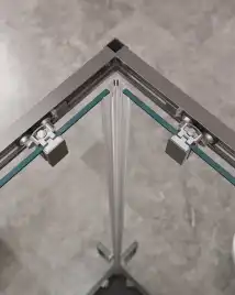 Душевой уголок CEZARES MOLVENO-AH-21-90+20-C-GM-IV стекло Прозрачное, профиль Оружейная сталь