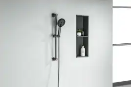 Душевой гарнитур Aquatek Лугано AQ2022BGM, Оружейная сталь
