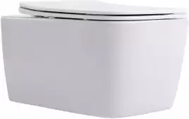 Унитаз подвесной Aquanet Rimless Tavr 2.0 W LX-1907, с сиденьем микролифтом