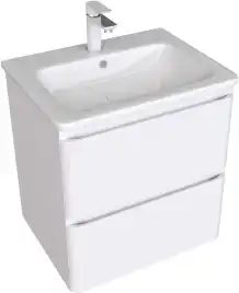 Тумба под раковину Aquanet Эмбер 60 белый матовый 330465