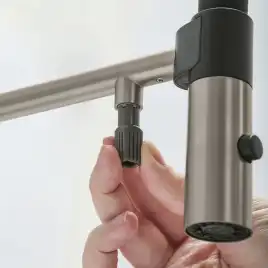 Смеситель для кухни AVS PureRiver 811-170-BN с гибким изливом, брашированный никель