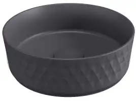 Раковина накладная Allen Brau Fantasy 36х36х12 4.11033.AN, Черная матовая