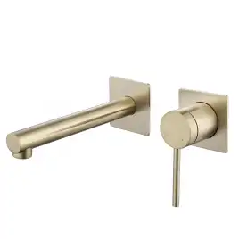 Смеситель для раковины Abber Emotion AF8812G встраиваемый, с внутренней частью, Золото матовое