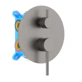 Смеситель для ванны Aquatek Европа AQ1347BGM, Оружейная сталь