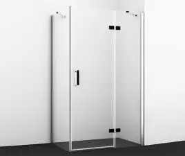 Душевой уголок WasserKRAFT Aller 10H 120х80 10H06RBLACK MATT профиль Черный / Хром стекло Прозрачное