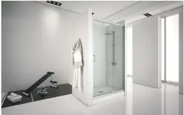 Душевая дверь Aquanet Alfa 120 см, NAA6121 1200, профиль Хром, стекло Прозрачное