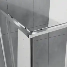 Душевой уголок Azario 90х90 AZ-R43-90-MB-CL, профиль черный матовый, стекло Прозрачное