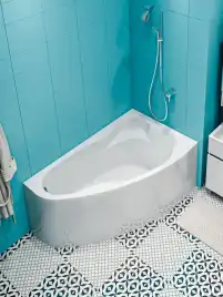 Акриловая ванна Marka One Lil 140х90 Асимметричная белая Правая 01лил1490п