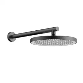 Верхний душ с держателем Vincea  VSHD-42CGM VSHD-42CGM, вороненная сталь