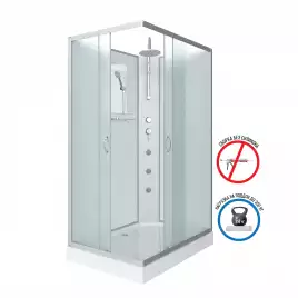 Душевая кабина Niagara Classic 90х70х240 NG-43975-14QBKTG низкий поддон, с гидромассажем, 439753QBKTG