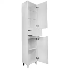 Шкаф-пенал Azario Lotos 40 CS00083927 правый напольный, Белый