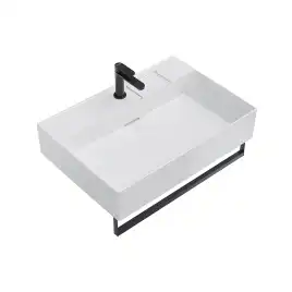 Раковина KERAMA MARAZZI LOGICA мебельная\подвесная, с одним отверстием, 70 см, белая глянцевая, LO.wb.70.1