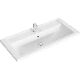 Тумба с раковиной подвесная Aqwella Manchester 100 см, MAN01102, цвет Белый