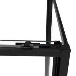 Душевой уголок Vincea Slim Soft 130х80 VSR-1SS8013CLB, дверь раздвижная, профиль черный, стекло прозрачное