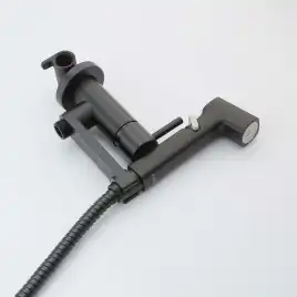 Смеситель с гигиеническим душем Aquatek Ника AQ1819MB, Черный матовый