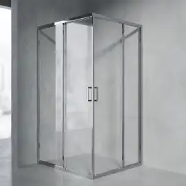 Душевой уголок AVS Слайдер Куб 90-100x90-100 профиль хром, стекло прозрачное, 803-0006-195-9010/9010-CR-T