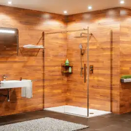 Душевой уголок WasserKRAFT Alme 15R 140х80 15R35 профиль Хром стекло Прозрачное