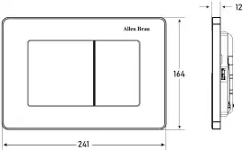 Клавиша смыва Allen Brau Infinity 9.20006.GB золото браш