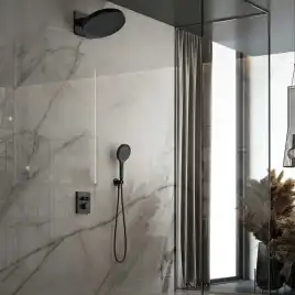 Душевая система  Vincea Inspire VSFW-3I21MT3MB VSFW-3I21MT3MB  с термостатом, встраиваемая, черный матовый
