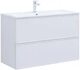 Тумба под раковину Aquanet Арт 100 белый матовый 313257
