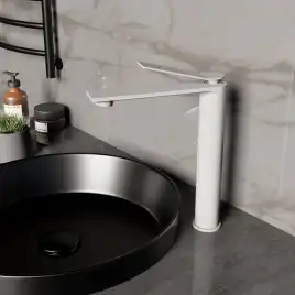 Смеситель для раковины Vincea Verse VBF-2VE2MW однорычажный, белый матовый