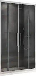 Душевая дверь Abber Schwarzer Diamant 160 см, AG33160H, профиль Хром, стекло Прозрачное