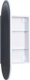 Зеркальный шкаф Aquanet Монте 40 белый, с LED подсветкой, 344786