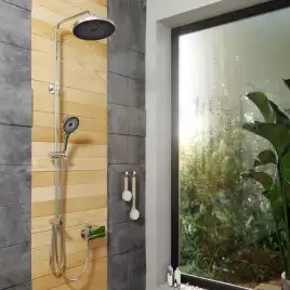 Душевая система IDDIS SpaHome SPA3F0Ci76 с верхним тропическим душем цвет, Глянцевый хром