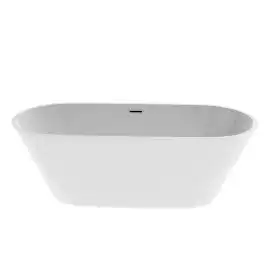 Акриловая отдельностоящая ванна Aquatek Хорса 168х76 см, AQ-5776, белая глянцевая