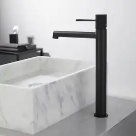 Смеситель для накладной раковины Vincea Desire VBF-1D2MB однорычажный, черный